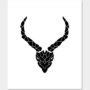 GEOMETRIC EVIL DEER Posters and Art